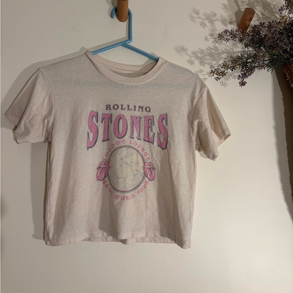 Rolling Stones Voodoo Lounge World Tour Cropped Tee XS